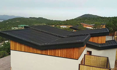 彩石金属瓦农村自建房山东临沂案例 彩石金属瓦农村自建房山东临沂案例