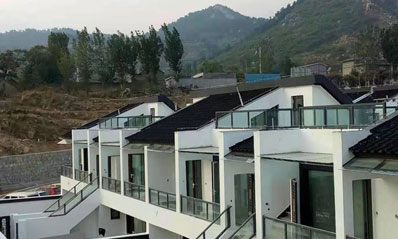 彩石金属瓦农村自建房山东临沂案例 彩石金属瓦农村自建房山东临沂案例